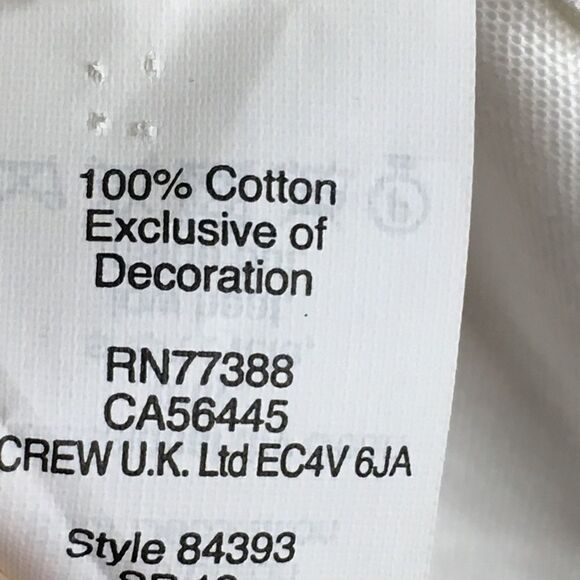 J. Crew Collection Sz 00 White Sequined Shirt - Picture 4 of 5